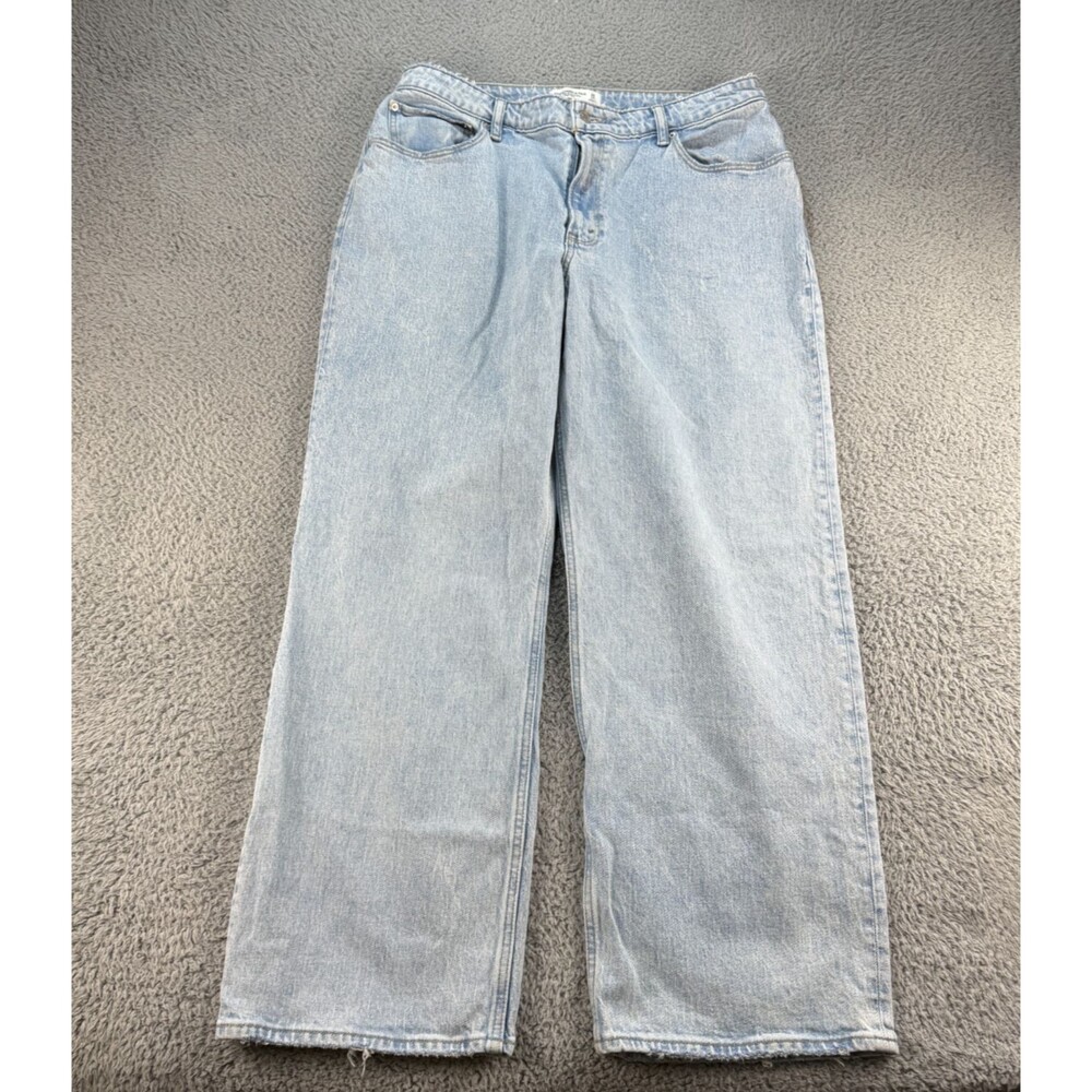 Abercrombie & Fitch 90s Relaxed Jeans High Rise Wide Leg Women 32/14 (33x29)